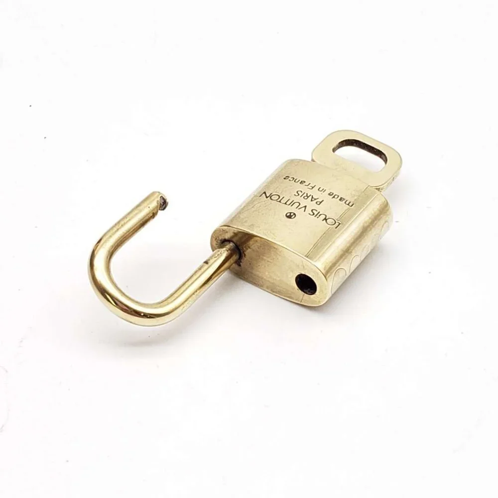 100% Authentic Louis Vuitton Gold Brash 1 Lock and 1 Key